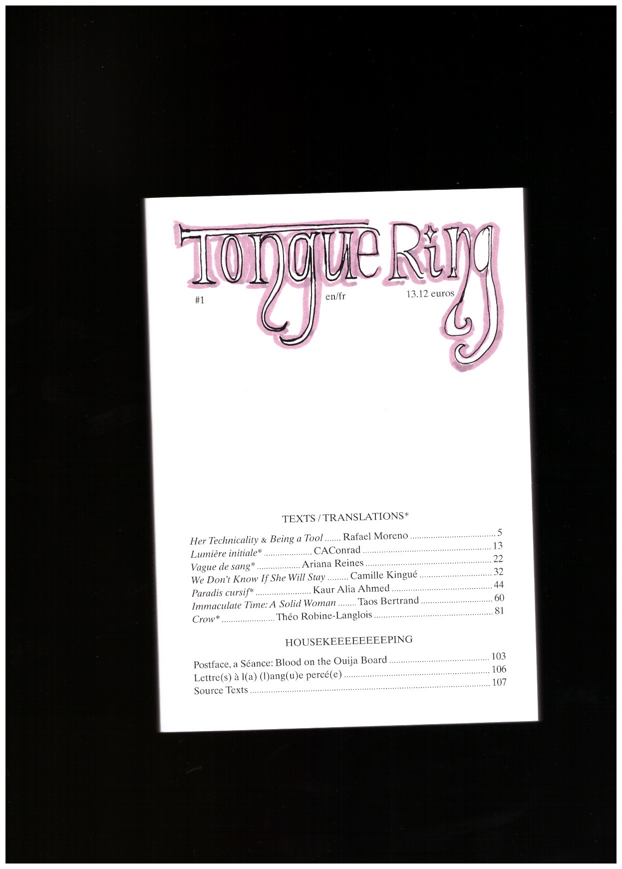 MADDEN, Aodhan; FINCH, Star (eds.) - Tongue Ring #1